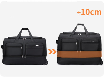 Ecotrek Rolling Duffle Bag with Wheels and Handle | Expandable Waterproof Trolley Travel Bag CP1228