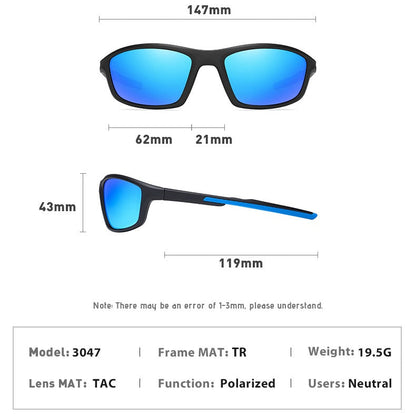 HD Polarized Lens Sunglasses Anti-Reflective Hydrophobic With Case