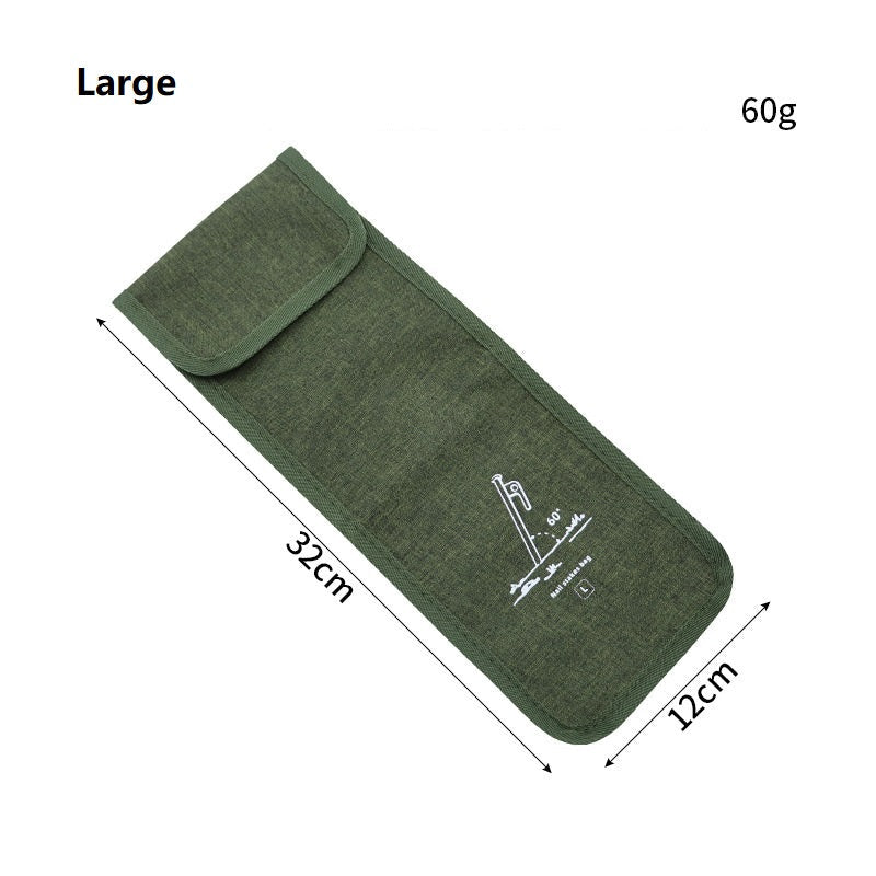 Tent Stakes Storage Bag - Camping Peg Organiser Pouch for 8"-12" Steel Nails CZ7502