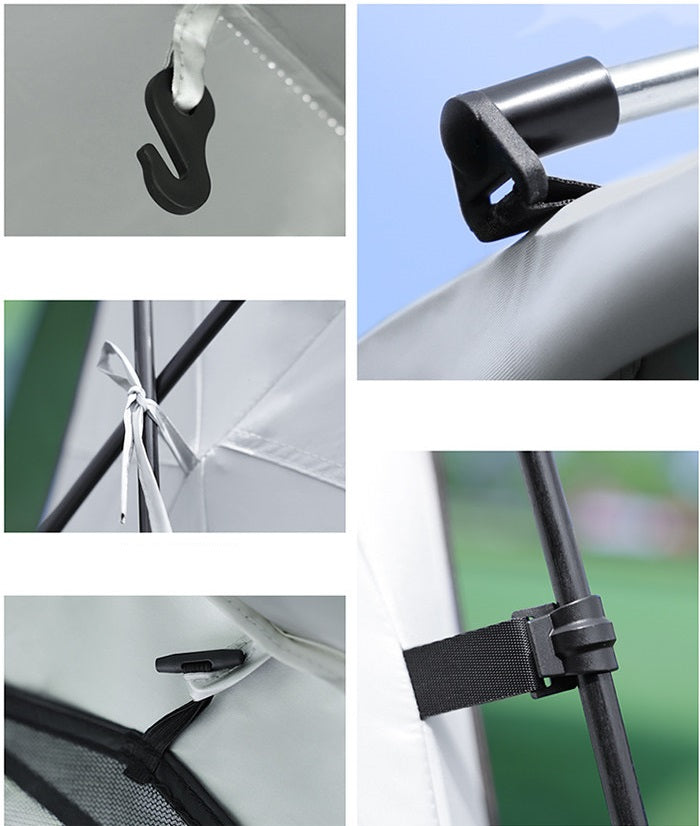 Party Tent Gazebo / Canopy / Family Tent – UPF50+ 320 × 320 × 205(H)cm