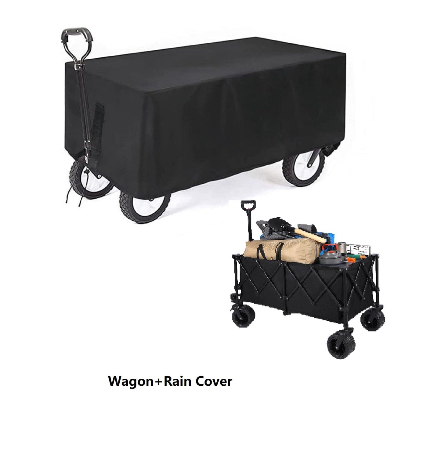 Foldable All-Terrain Wagon Cart 300L Heavy Duty Beach Cart XY1102