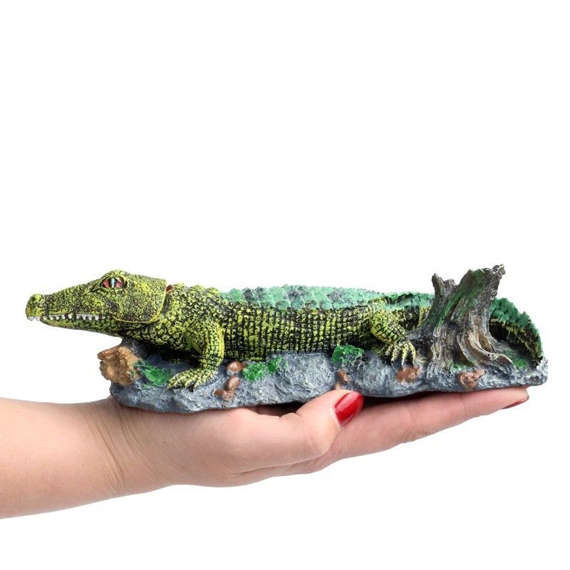 Fish Tank Decoration / Aquarium Ornament, Crocodile