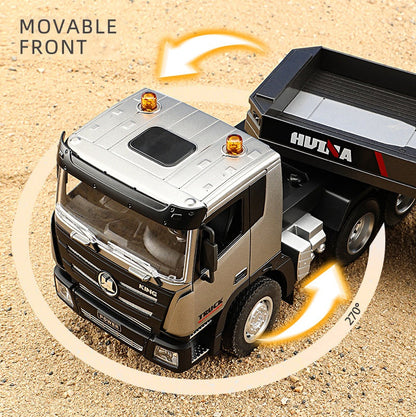 2.4G Wireless Electric Alloy Remote Control Truck & Trailer with Lights & Sounds