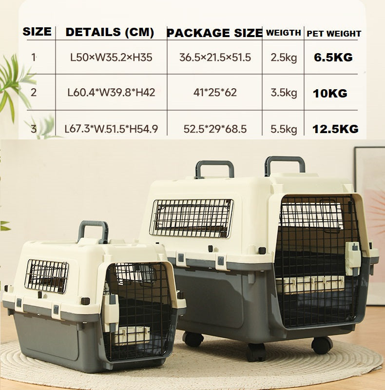 67CM Plastic Airline Travel Cage/Carrier/Crate