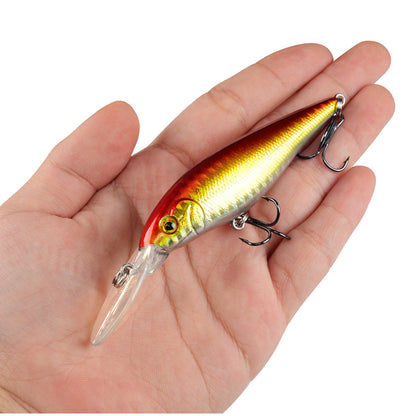 10 Pack Fishing Lures Hard Baits, 3D Eyes Minnow Fishing Lures 11cm 10.5g