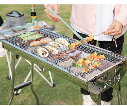 BBQ Stove Foldable Stainless Steel Charcoal BBQ Stove Grill