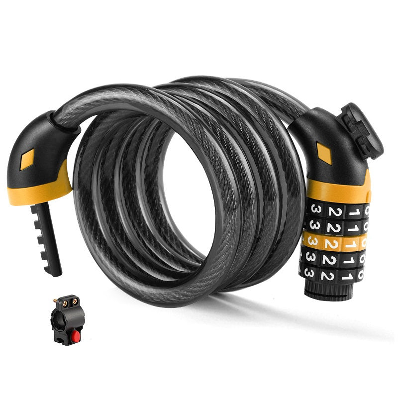 5 Digit Lock Anti-Theft 120cm Cycle Cable Lock TG533815