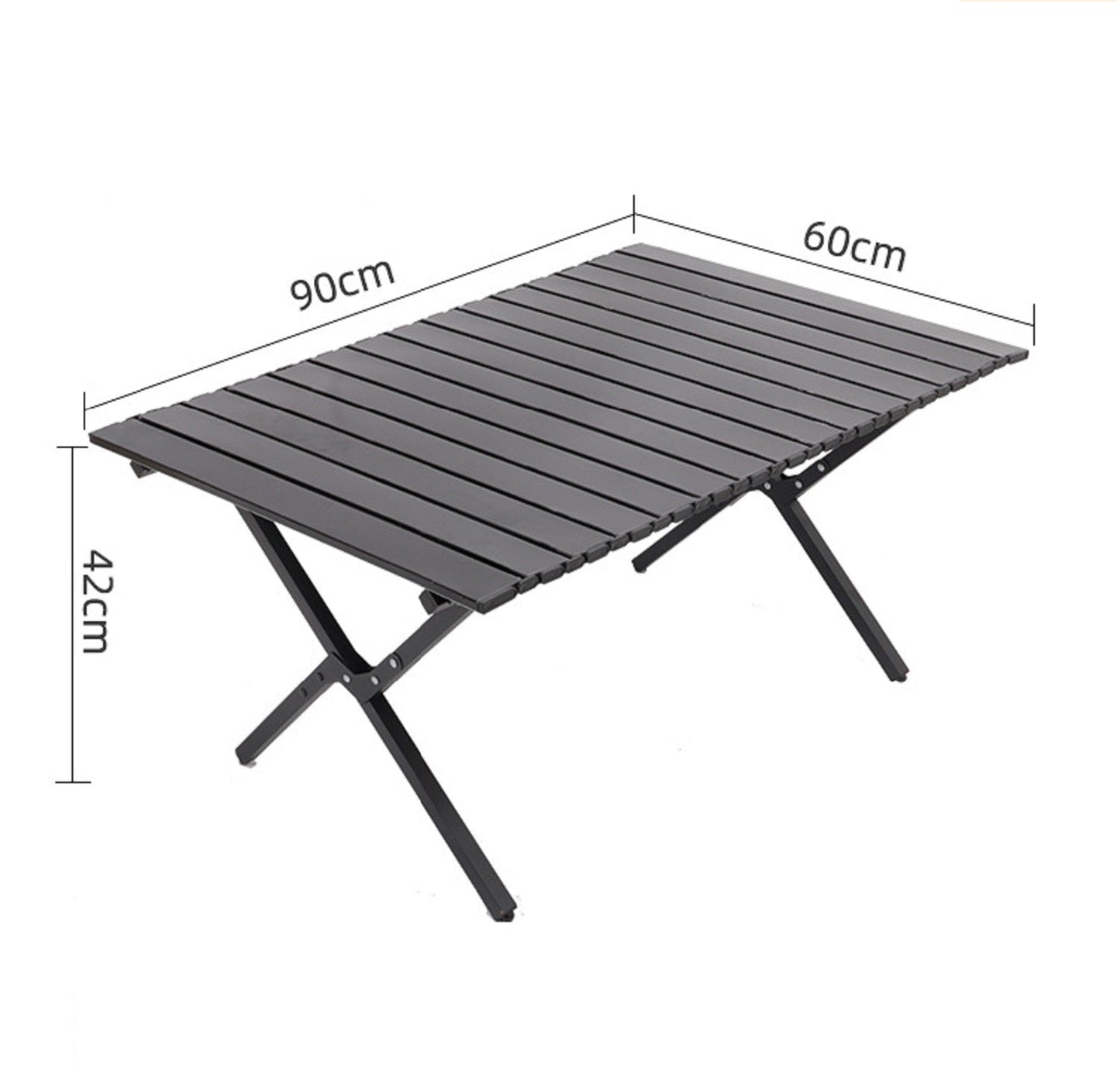 Outdoor Folding Picnic Table - Explorer Egg Roll Camping Table 90x60x42cm LFRD5046