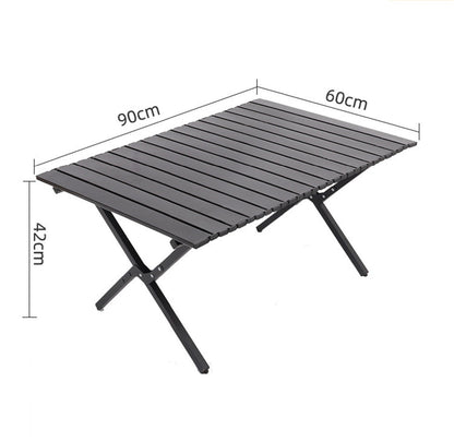 Outdoor Folding Picnic Table - Explorer Egg Roll Camping Table 90x60x42cm LFRD5046