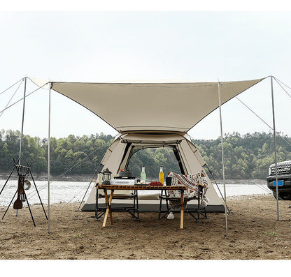 Portable Fully Automatic Waterproof Camping Tent with Canopy for All-Season