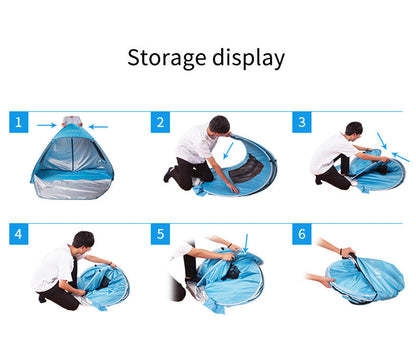 Pop-Up Beach Tent Sun Shelter – Easy Setup & Portable