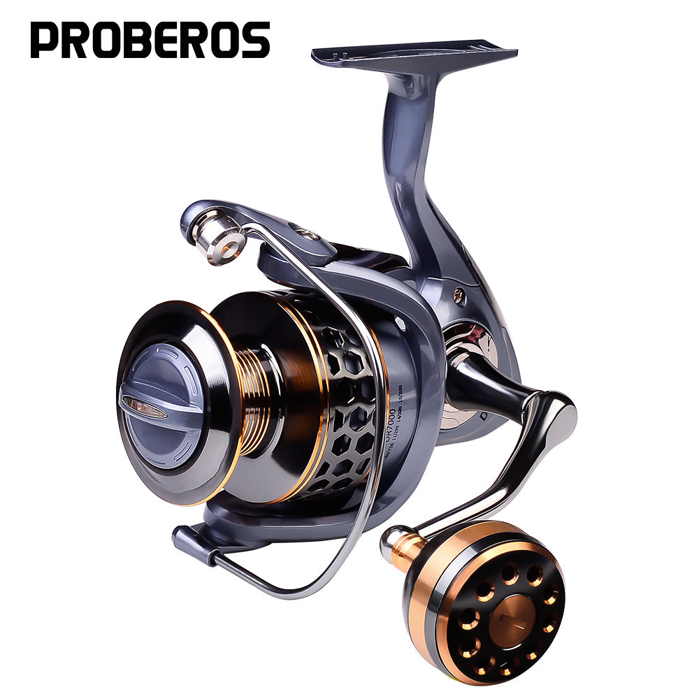 DR7000 Metal Spinning Fishing Reel Left/Right Retrieve 5.2:1 12 Ball Bearings