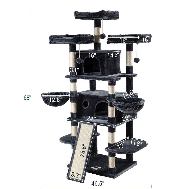 172cm Cat Tree House Scratching Post Condo