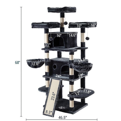 172cm Cat Tree House Scratching Post Condo