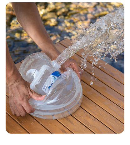 Outdoor Folding Water Bucket - Portable Collapsible Water Storage with Tap
