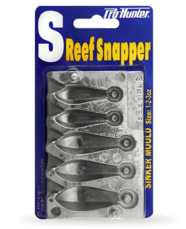 Pro Hunter Small Reef Sinker mould  1oz, 2oz, 3oz