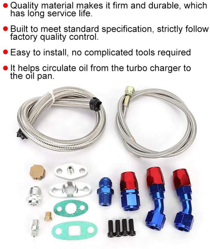 T3 T4 Turbo Oil Feed Line Kit - The Shopsite