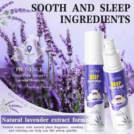 SADOER Deep Sleep Lavender Pillow Spray – 85ml