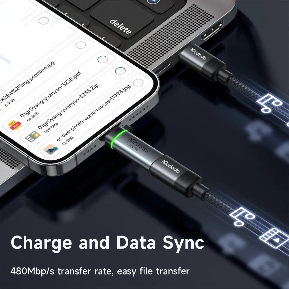 iP Lightning to USB-C/Type-C Converter Adapter Smart Power-Off