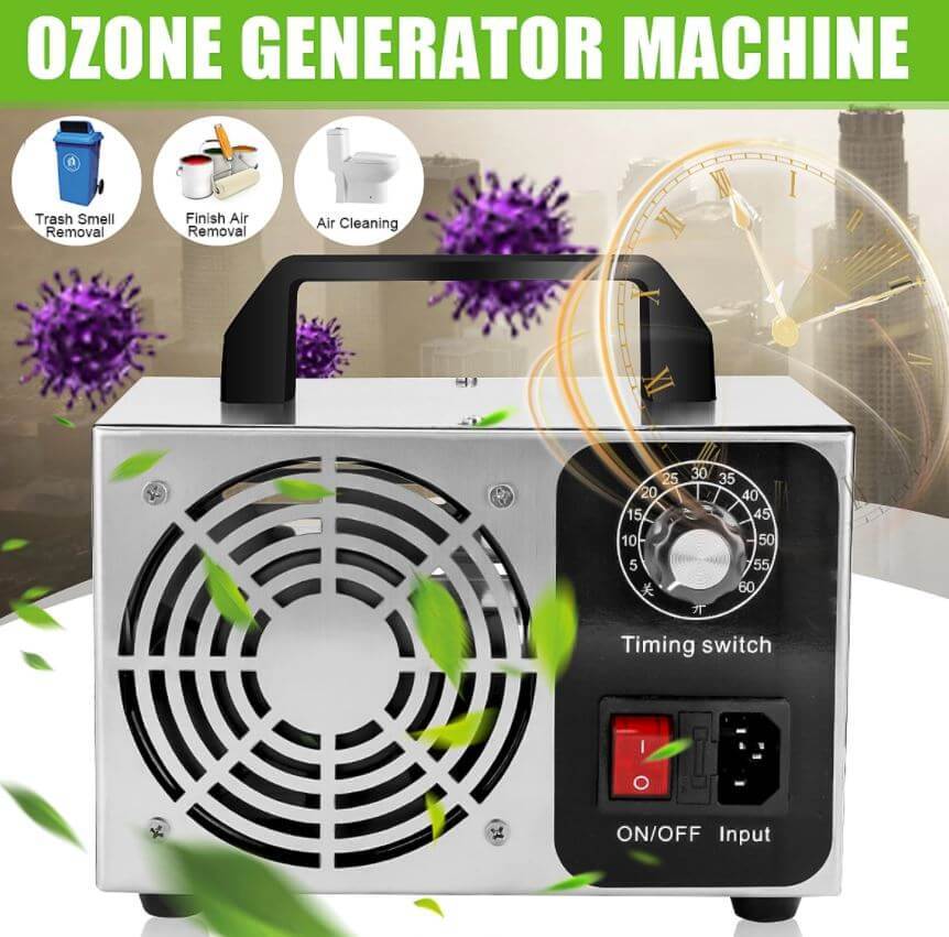 15G Ozone Generator Machine Air Filter Purifier Fan
