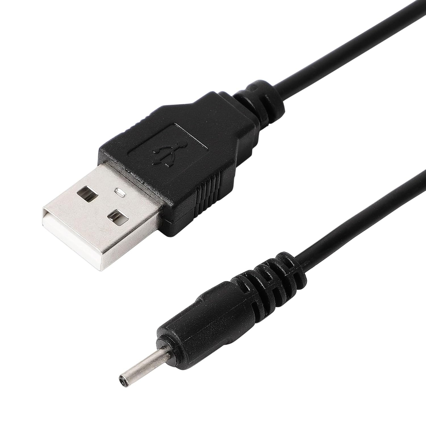 Charger Cable for Nokia Phone 2 mm / Barrel chargers (Black) 1m