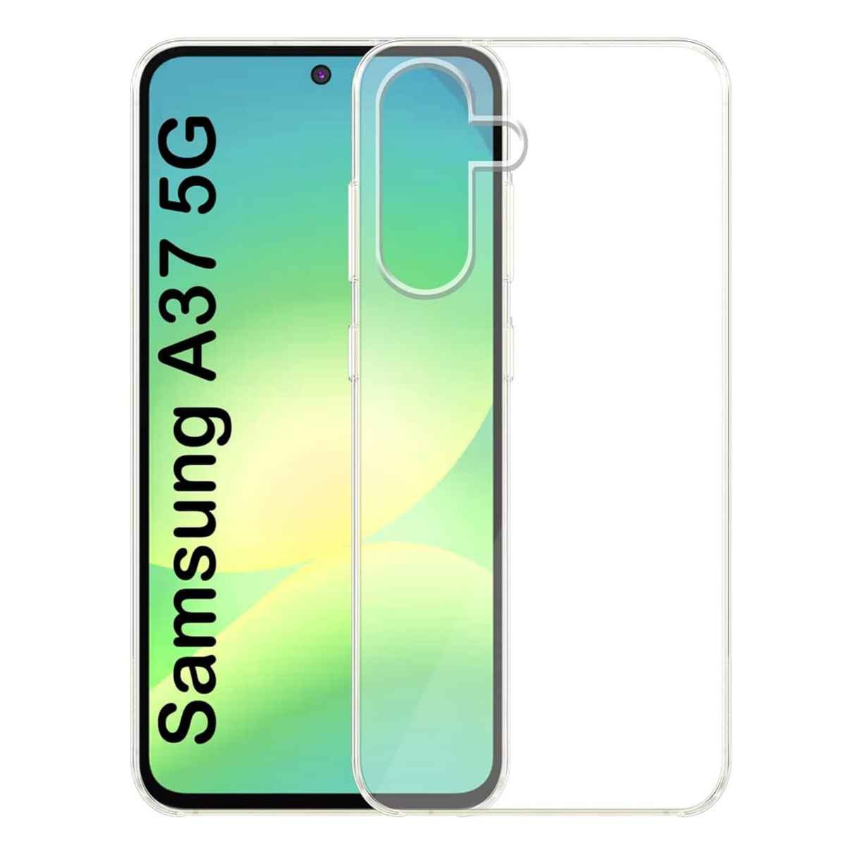 Silicone case for Samsung A37 (Clear)