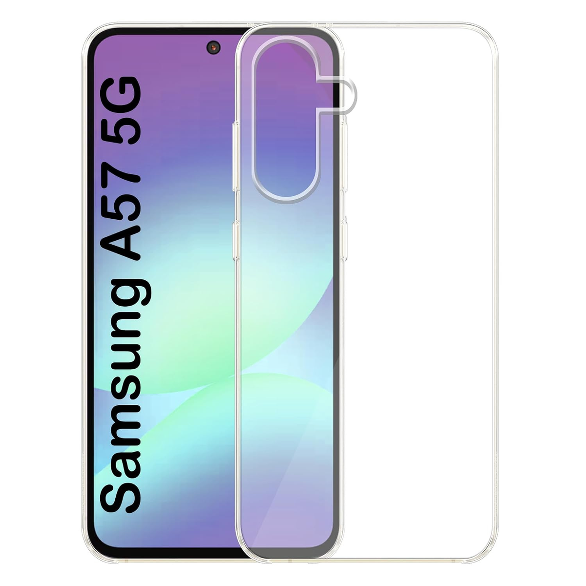 Silicone case for Samsung A57 (Clear)