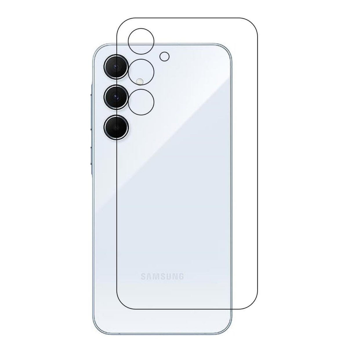 Back Hydrogel Protector for Samsung Galaxy A55 (Pack of 2)