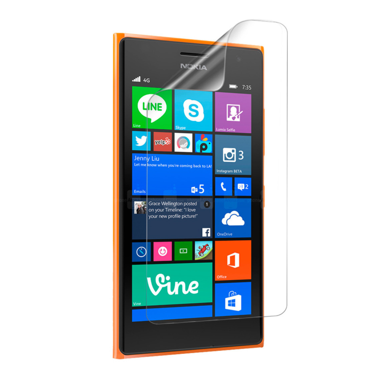 Hydrogel Screen Protector for Nokia Lumia 730 Dual SIM