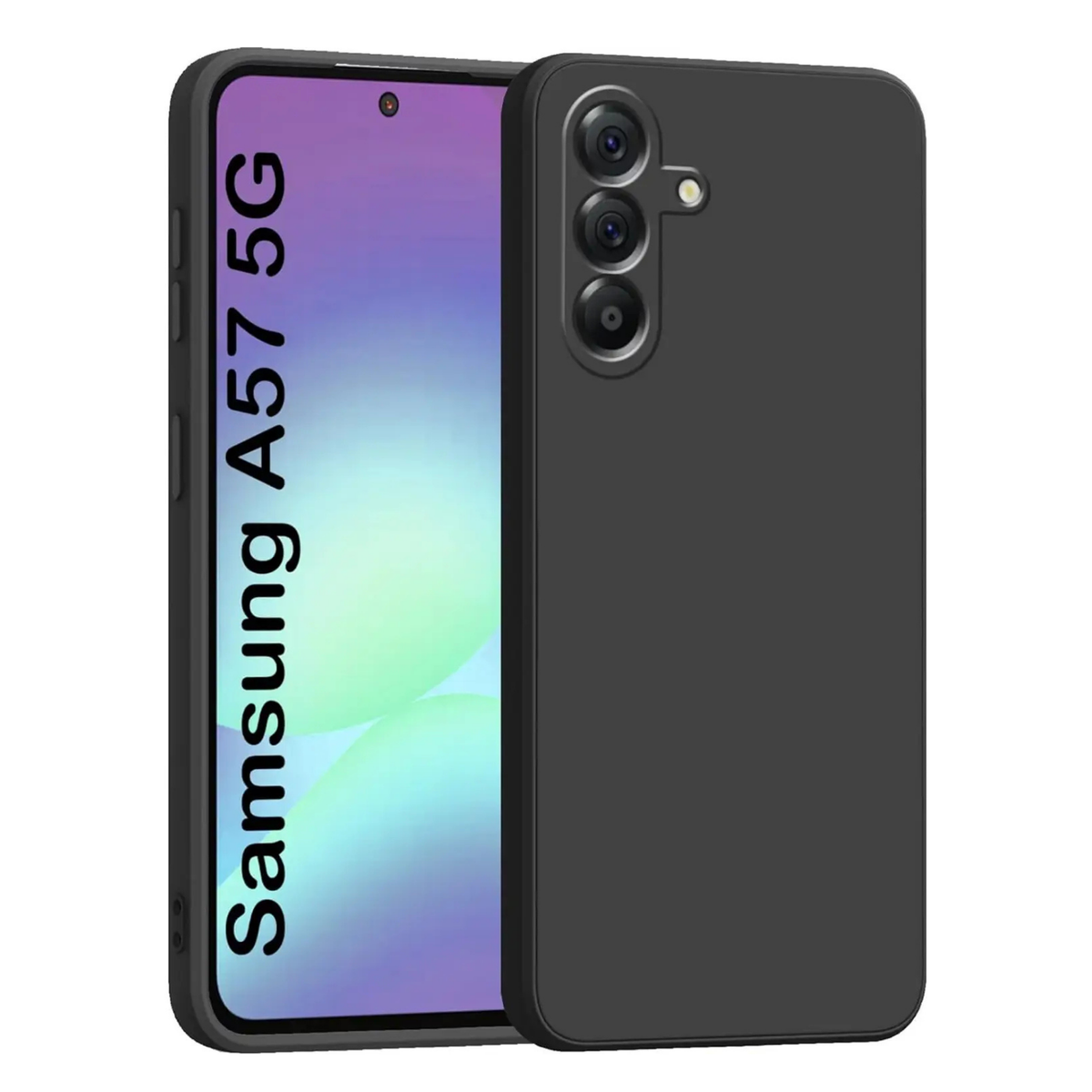 Silicone case for Samsung A57 (Black)