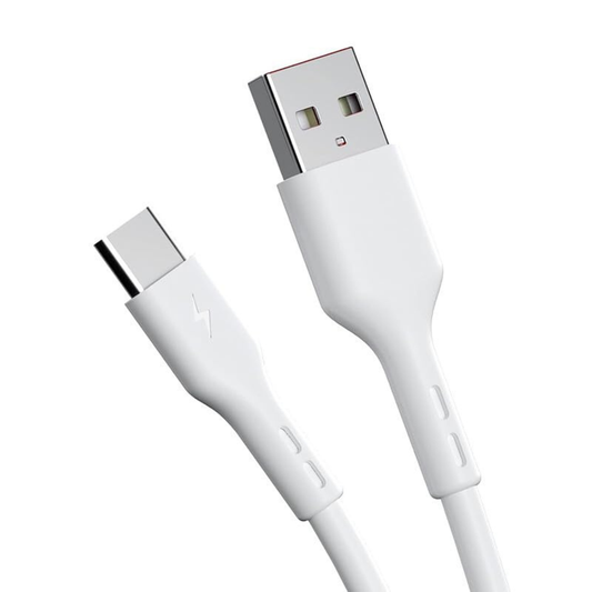 USB-A to USB-C Charger Cable for TCL Phones (White) 1m