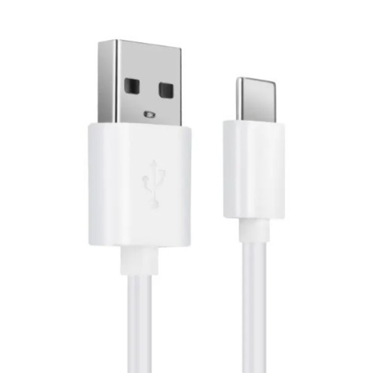 Charger Cable for Motorola Phones USB-A to USB-C (White) 1m