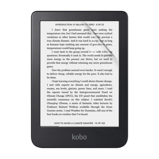 Hydrogel Screen Protector for Kobo Clara 2E (Pack of 2)