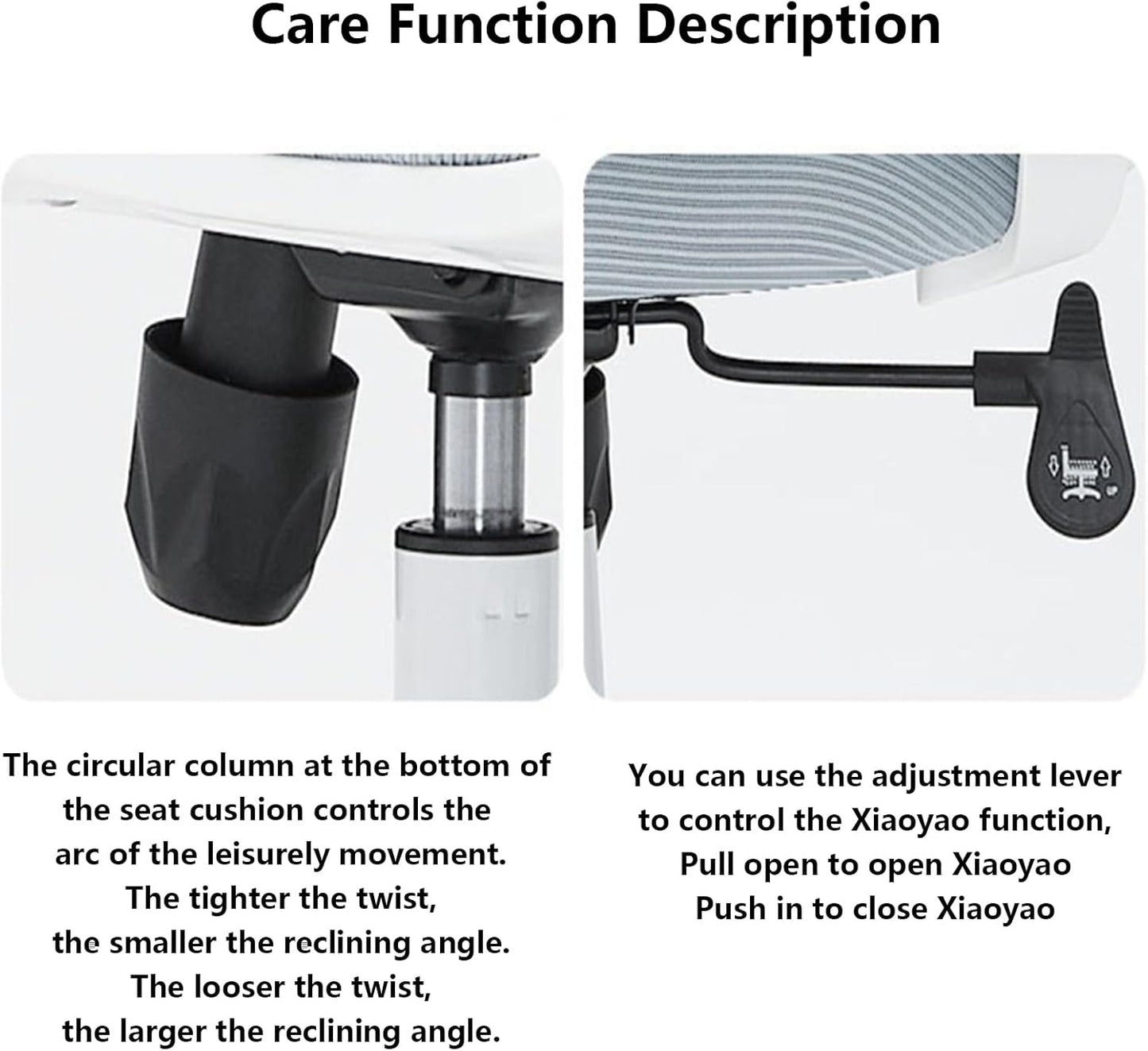 Office Chair Swivel Chair Ergonomic Office Chair (White)