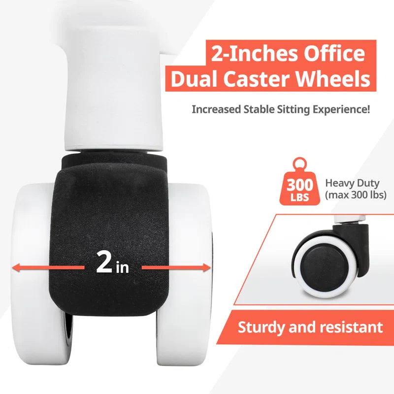 Office Chair Swivel Chair Ergonomic Office Chair (White)