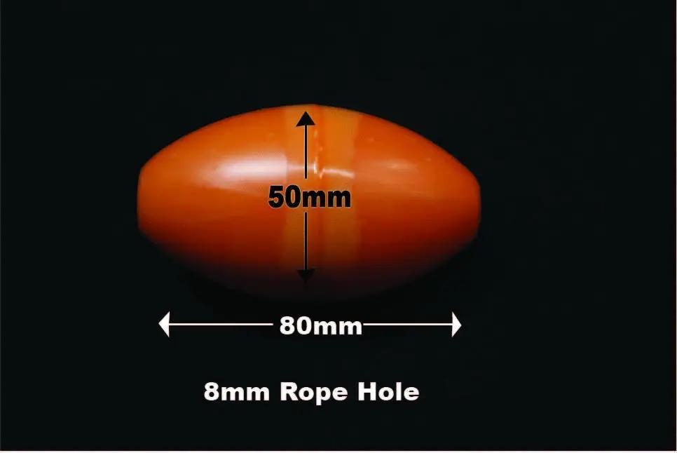 1G-5 Floats Each.  85 grams floatation ORANGE