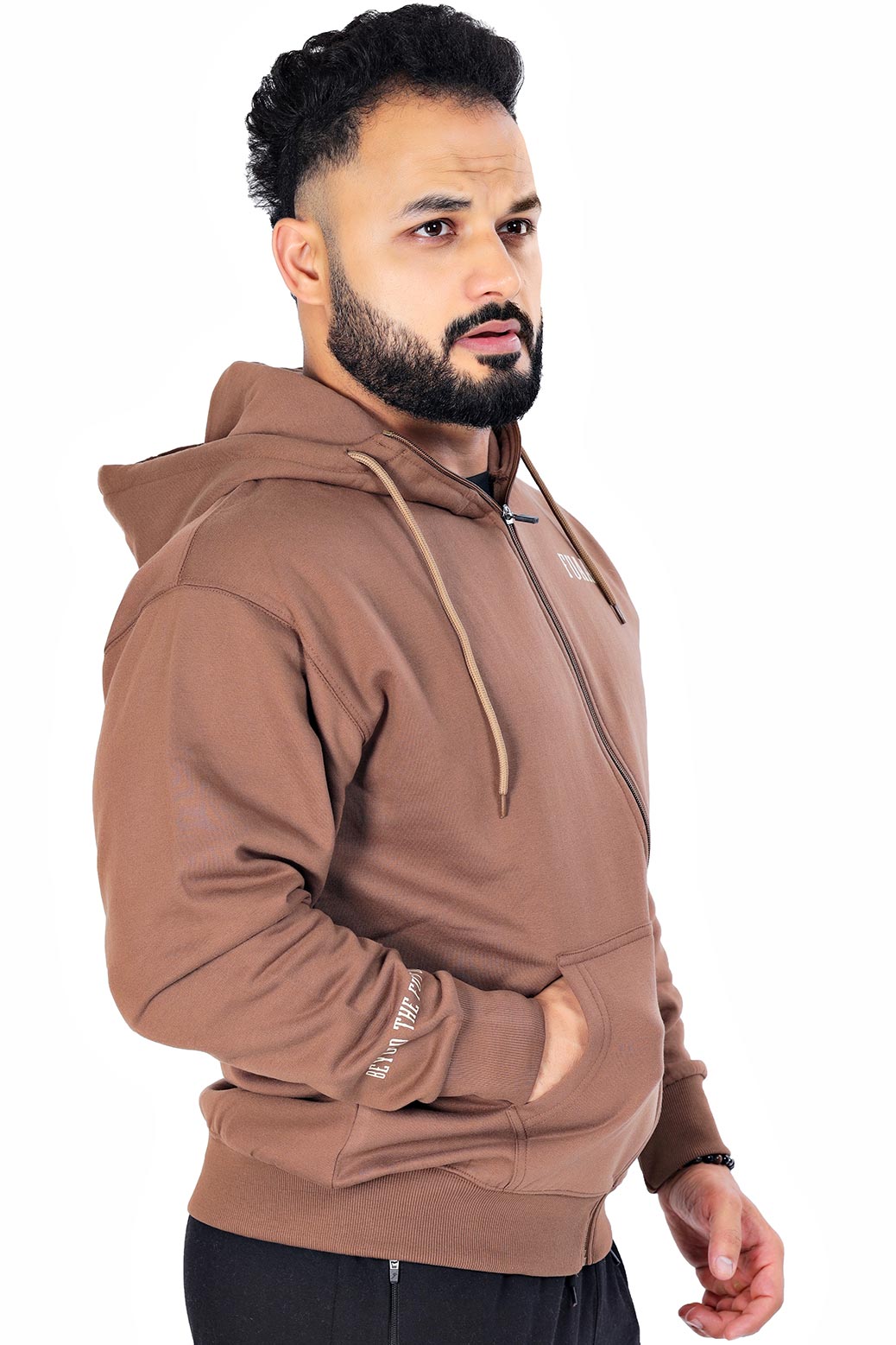 Oversized Frost Jacket Coffee