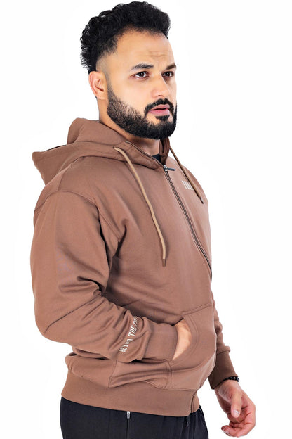 Oversized Frost Jacket Coffee