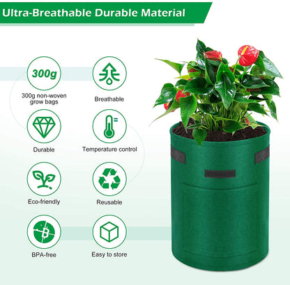 Plant Grow Bag with Window 25L 4PCs