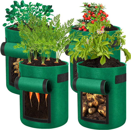 Plant Grow Bag with Window 25L 4PCs