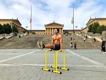 Dip station for chest and triceps