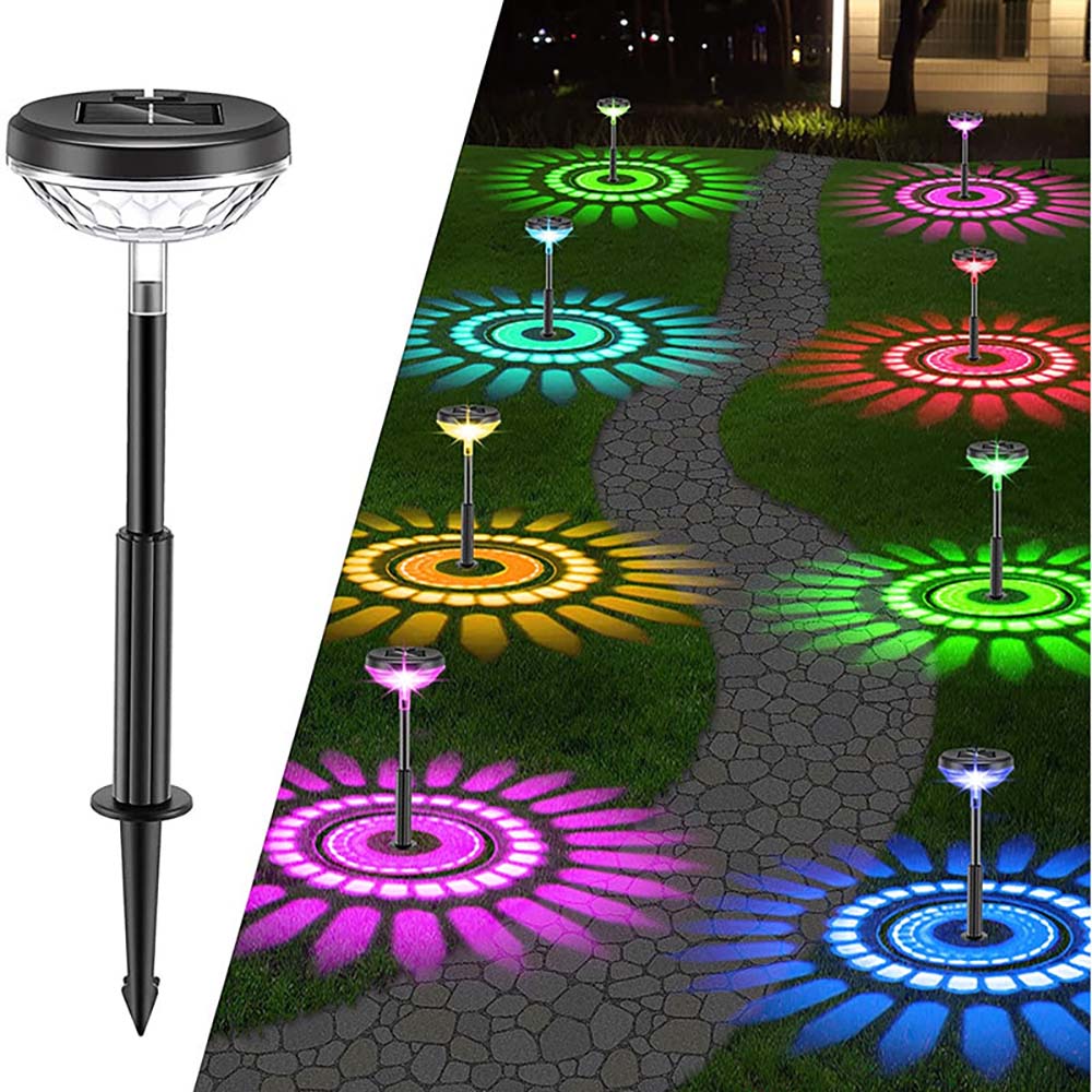 Solar pathway lights set of four