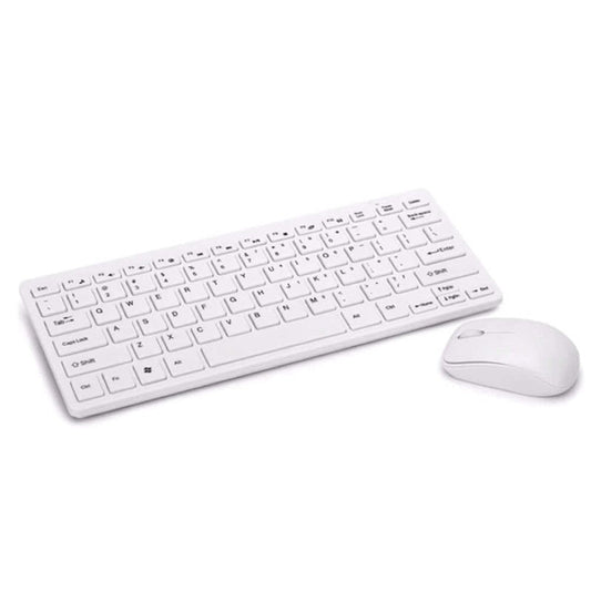 Wireless Keyboard Mouse 2.4GHz Slim White - The Shopsite