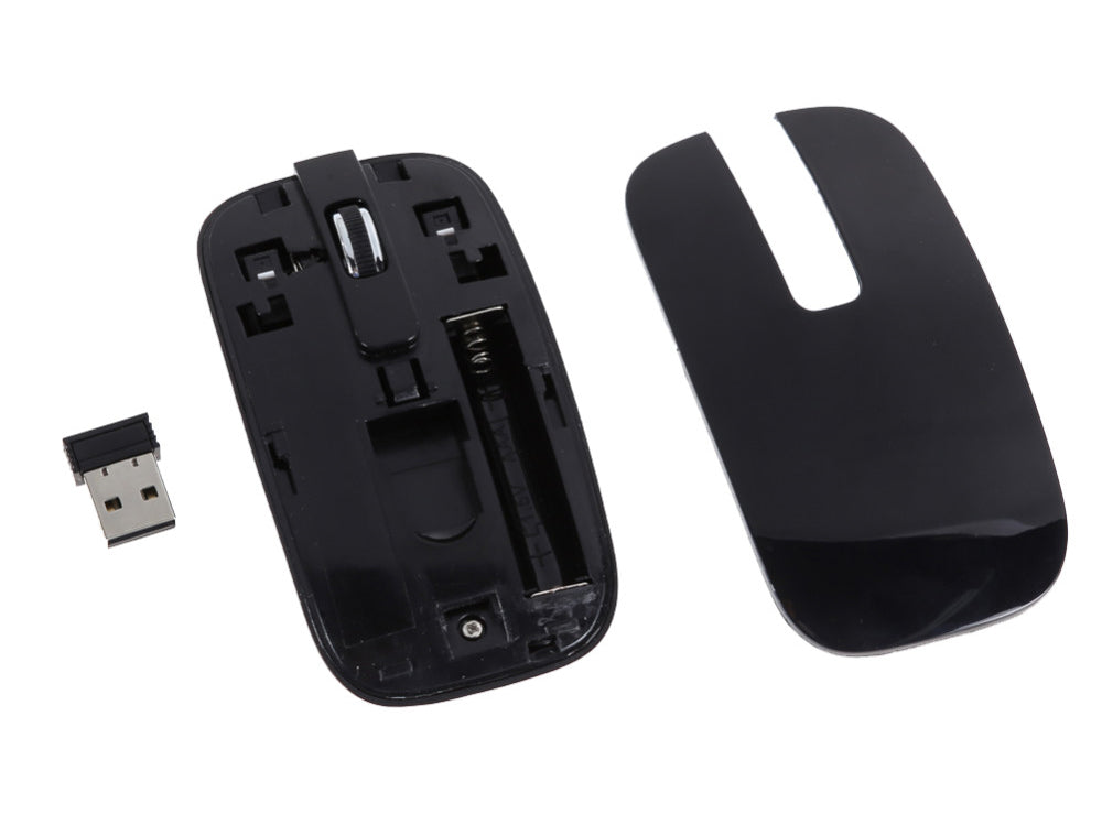 Wireless Keyboard And Mouse Slim Full Black - The Shopsite