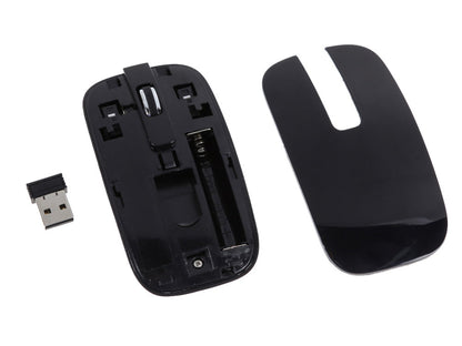 Wireless Keyboard And Mouse Slim Full Black - The Shopsite
