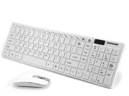 2.4Ghz Wireless Keyboard Mouse White - The Shopsite