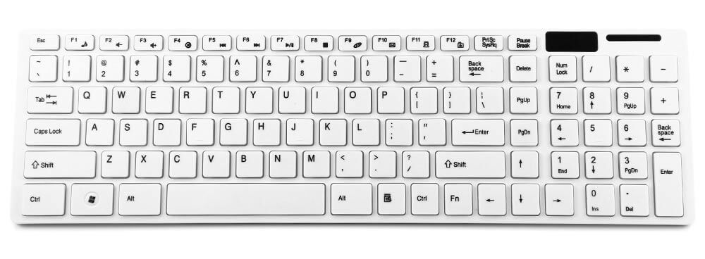 2.4Ghz Wireless Keyboard Mouse White - The Shopsite