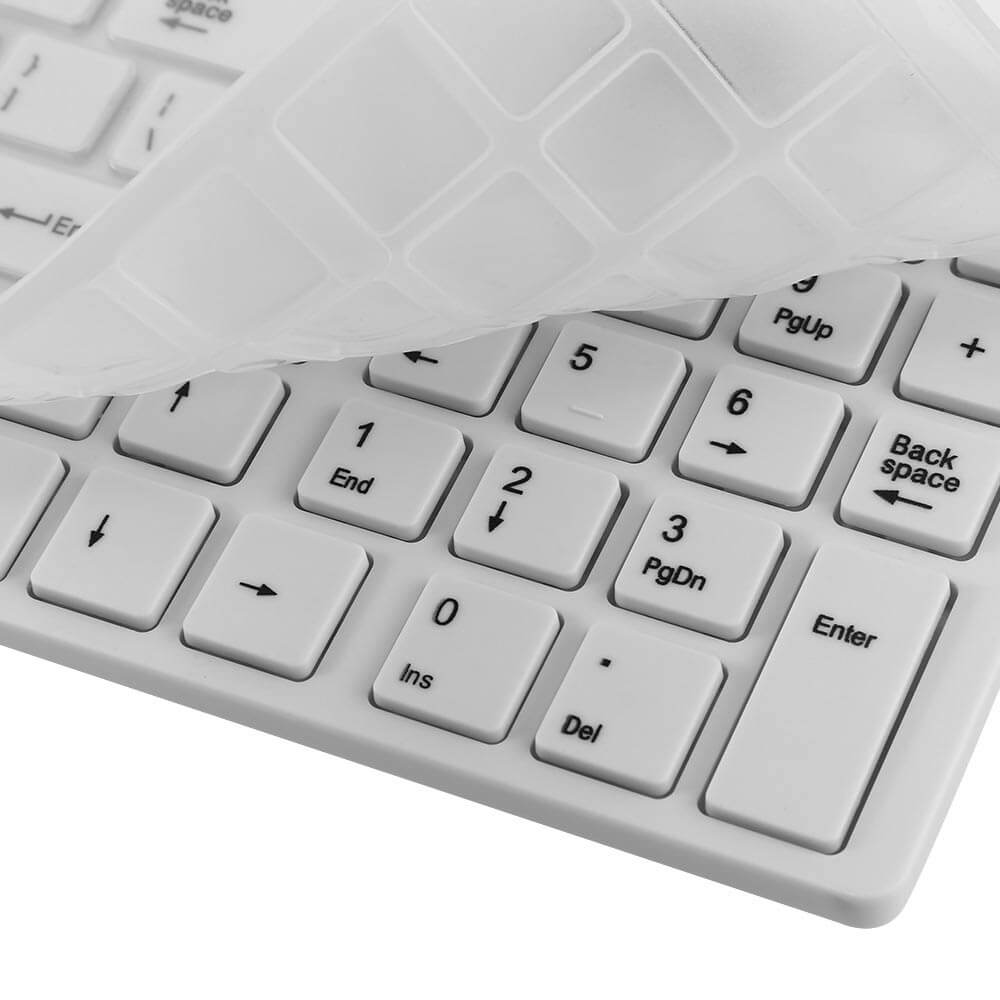 2.4Ghz Wireless Keyboard Mouse White - The Shopsite
