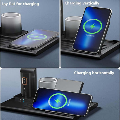 Multifunctional LED desk lamp Wireless Charger with Pen Holder