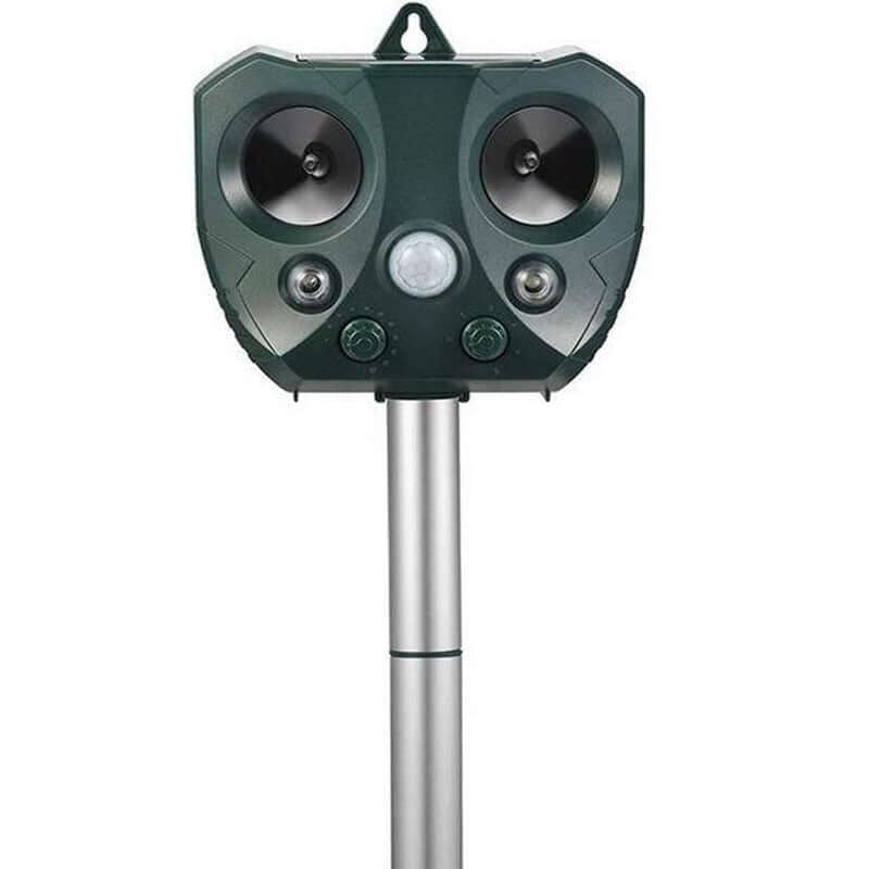Ultrasonic Solar Powered Insect Animal Repeller Pir Dog Cat Scarer - The Shopsite